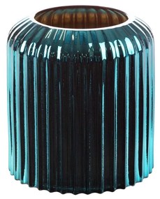 Dekoratívna váza NELA 15x16 CM tmavá tyrkysová