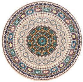 Okrúhly vzorovaný koberec Oriental Rozmer: 90 cm