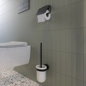 Nimco Toaletná WC kefa, keramická UNIX ČIERNA - UNC 13094KU-90
