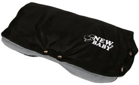 Rukávnik na kočík Classic Fleece black/light grey