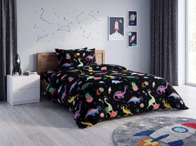 Detské obliečky z mikrovlákna DINO SPACE farebné Rozmer obliečky: 70 x 90 cm | 140 x 200 cm