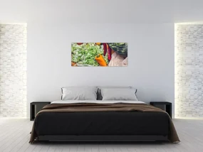 Obraz zeleniny (120x50 cm)