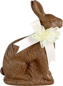 Dekorácia čokoládový králik s mašľou - 9*4*13 cm