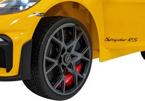 Elektrické autíčko Porsche Spyder RS 718 Lakier žlté