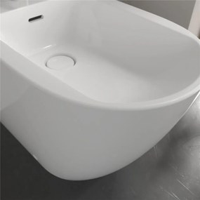 VILLEROY &amp; BOCH Subway 3.0 samostatne stojací bidet s otvorom, s prepadom, 370 x 600 mm, biela alpská, s povrchom CeramicPlus, 447100R1