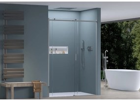 CERANO - Sprchové posuvné dvere Santoro Ľ/P - 8 mm - chróm, transparentné sklo - 160x195 cm, CER-CER-8050BD6962