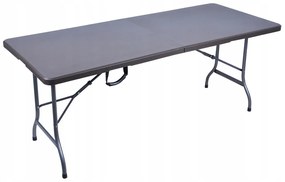 Skladací cateringový stôl 180 cm - hnedá
