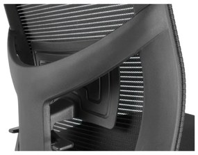 Kancelárska ergonomická stolička Neoseat GRANDINI — čierna, nosnosť 150 kg