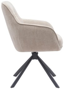 Krémovobiele čalúnené jedálenské kreslá v súprave 2 ks Avola – Unique Furniture