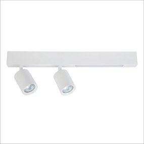 EUlight Stropné svietidlo Magnet, 2x biele kovové tienidlo + 1x LED 5W, w
