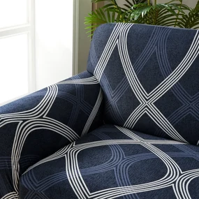 4Home Napínací poťah na kreslo Elegant modrá, 90-140 cm + obliečka na vankúšik zadarmo, 90-140 cm