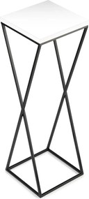 STOJAN NA KVETINÁČ LOFT6 70X24X24 CM ČIERNA/BIELA