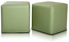INTERMEDIC SK - Taburetka BLOCK 40x40 cm z ekokože | multifunkčný vak, podnožka, kocka Farba: E13 - Hnedá tmavá (Ekokoža)