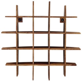 furniture-nabytek.cz - Police na stenu z dreva palisander 100x100x25