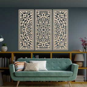 SENTOP | Nástenná dekorácia trojdielny panel mandala  | SENTOP PR0514-A