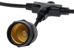 Vonkajší dekoračná reťaz GIRLANDA 10xE27/15W/230V 10m IP44