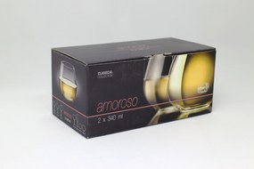 Crystalex Poháre Amoroso 340 ml, 2 ks