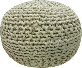 KUDOS Textiles Pvt. Ltd. MEGA AKCE: Sedací vak TEA POUF 21 béžový - 40x40x35 cm