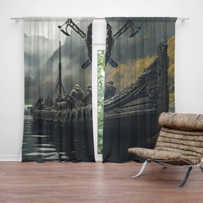 Sablio Záves Vikingové Loď: 2ks 140x250cm