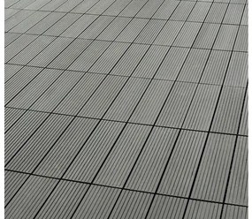 WPC dlaždica Konsta 30 x 30 cm s klick systémom antracit