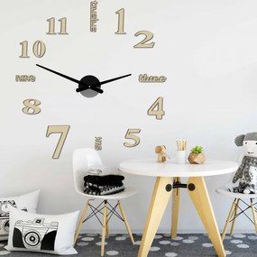 Moderné nalepovacie nástenné hodiny DIY | SENTOP 12P015 BEZ PENA BEZ PLECHU