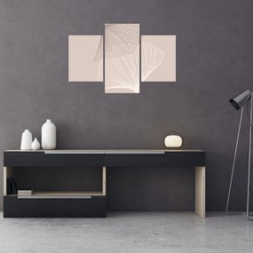 Obraz - Béžové listy N⁰2 (90x60 cm)