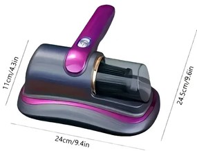 VERK Bezvreckový ručný vysávač na roztoče s protialergickým filtrom a UV svetlom - fialovy