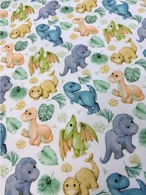 INTERMEDIC SK Obliečka na vankúš Dino 40x40 cm – 100 % bavlna, so zipsom