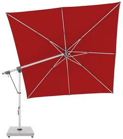 Doppler EXPERT 3 x 3 m – záhradný výkyvný slnečník s bočnou tyčou červený (kód farby T809)