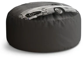 Sablio Taburet Circle Mercedes-Benz 300 SL Sivé pozadie: 40x50 cm