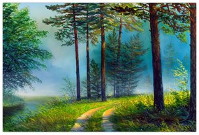 Obraz - Olejomaľba krajiny (90x60 cm)