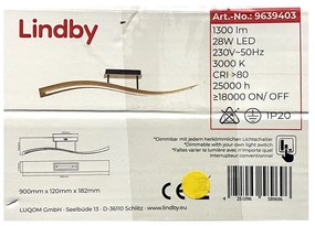 Lindby Lindby - LED Stmievateľný prisadený luster LARISA LED/28W/230V LW0064