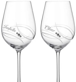 Dekorant Svadobné poháre na biele víno Apollo s krystaly Swarovski 360 ml 2KS
