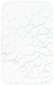 VOPI Kúpeľňová predložka s pamäťovou penou Kamene biela, 50 x 80 cm