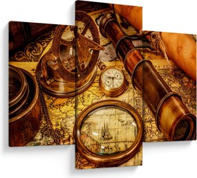 Obraz - Historické pomôcky námorníkov (90x60 cm)