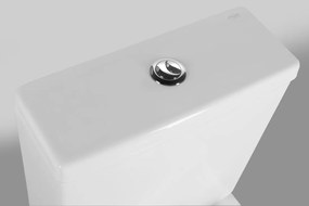Aqualine Sapho, JALTA RIMLESS WC kombi misa s nádržkou vrátane splachovacej súpravy, spodný/zadný, PB103RW