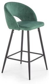 Barová stolička Ivy6 tmavozelená