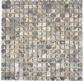 Mozaika z prírodného kameňa MOS 15/85 30,5x30,5 cm hnedá