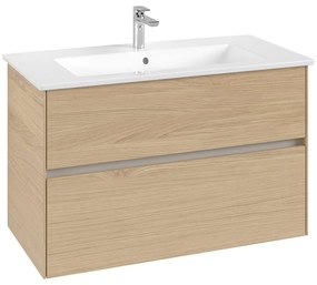 VILLEROY &amp; BOCH Collaro závesná skrinka pod umývadlo, 2 zásuvky, 961 x 480 x 610 mm, Nordic Oak, C14500VJ