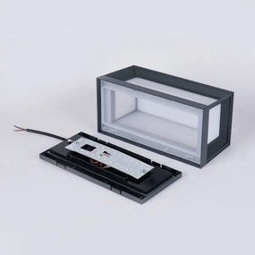 Brilagi - Vonkajšie nástenné LED svietidlo s pohybovým senzorom PARKER LED/12W/230V antracit IP44
