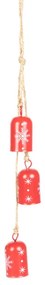 Závesná vianočná dekorácia SASI zvončeky 865508
