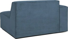 Modrý menčestrový modul pohovky (ľavý roh) Sting – Scandic