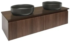 Kúpeľňová skrinka s krycou doskou SAT Evolution 118x30x44,8 cm SATEVO120NAD