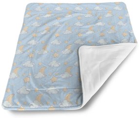 Sablio Deka pre bábätko Mesiačiky, hviezdičky a obláčiky - 80x100 cm
