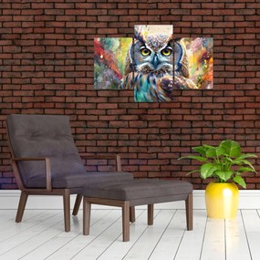 Obraz - Maľba sovy (90x60 cm)