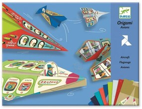 Kreatívna sada pre chlapcov Origami papierové skladačky lietadlá Djeco od 7 rokov