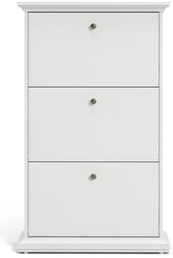 Biela výklopná skrinka na topánky Paris – Tvilum