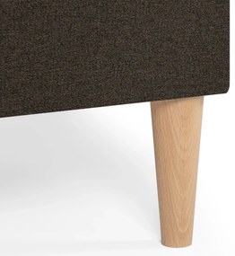 Rozkládací rohová sedací souprava DORIS Hnědá