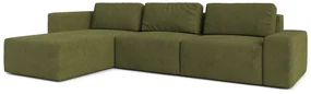 Rohová sedacia súprava Berliner (L) (khaki). Akcia -20%. Vlastná spoľahlivá doprava až k Vám domov. 1065471