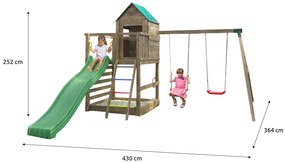 Marimex | Detské ihrisko Marimex Play Basic 007 + zelená šmykľavka | 11640446